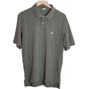 Brooks Brothers Original Fit Polo Golf Shirt Green‎ Golden Fleece Size La…